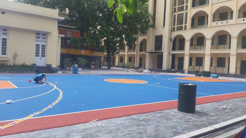 sàn cao su ngoài trời