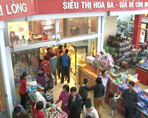 Sàn Nhựa Giả Gỗ Sử Dụng Cho Siêu thị Hoa Ba – Điện Biên