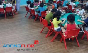 Sàn Nhựa PVC Thích Hợp Với Trường Mầm Non