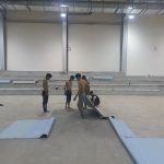 Thi công sàn vinyl thể thao tại trường Alexander Yersin tại Hà Nội