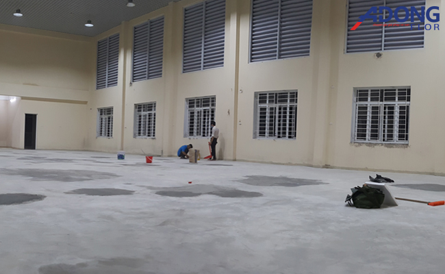 xử lý nền sàn thể thao